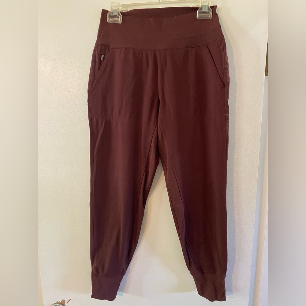 Athleta Venice Velvet Stripe jogger, Small